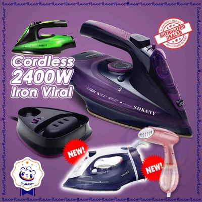 ITACO x SOKANY Electric Cordless Handheld Portable Garment Steam Iron 2085/2086 Wireless Steamer Clothes 5 speed Adjustable Temperature