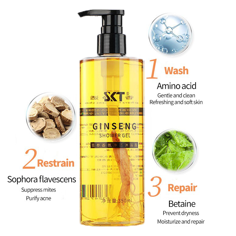 Eczema Kulit Gatal Acne Mites Anti Itch Shower Gel Amino Acid Whitening