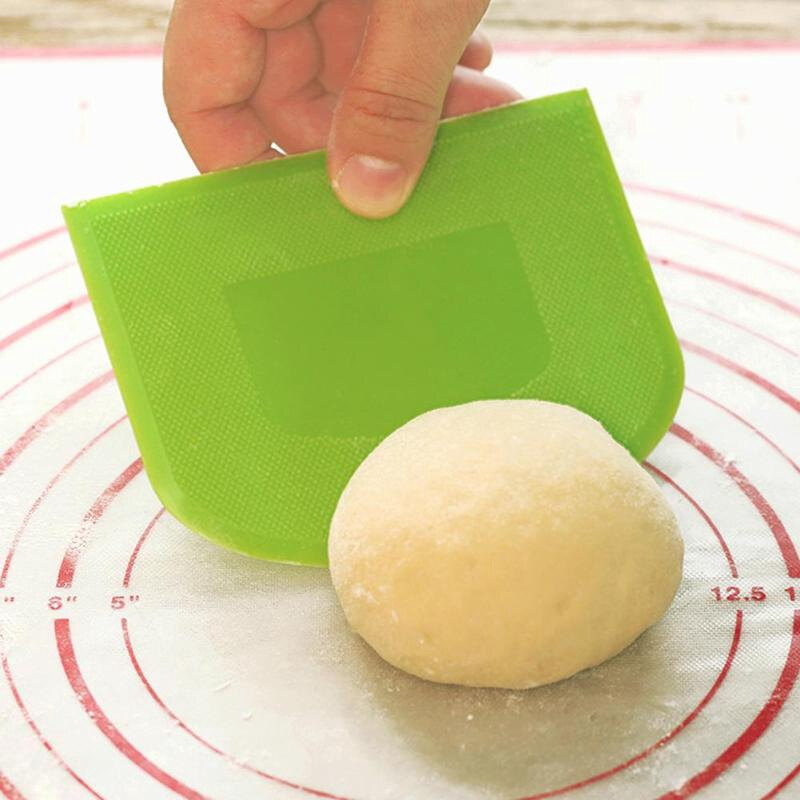 1/2Pcs Bột Scraper Bánh Cutter Nhựa Bảng Scraper Bánh Mì Bột Bánh Bếp Nướng Đồ Dùng