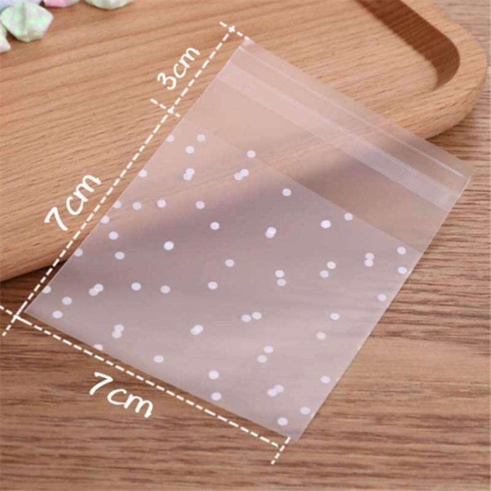 Bộ 100 túi nhựa tự dính thiết kế mờ chấm bi đựng bánh kẹo quà tặng tiện lợi (Sản phẩm có nhiều phiên bản lựa chọn, vui lòng chọn đúng sản phẩm cần mua) - INTL