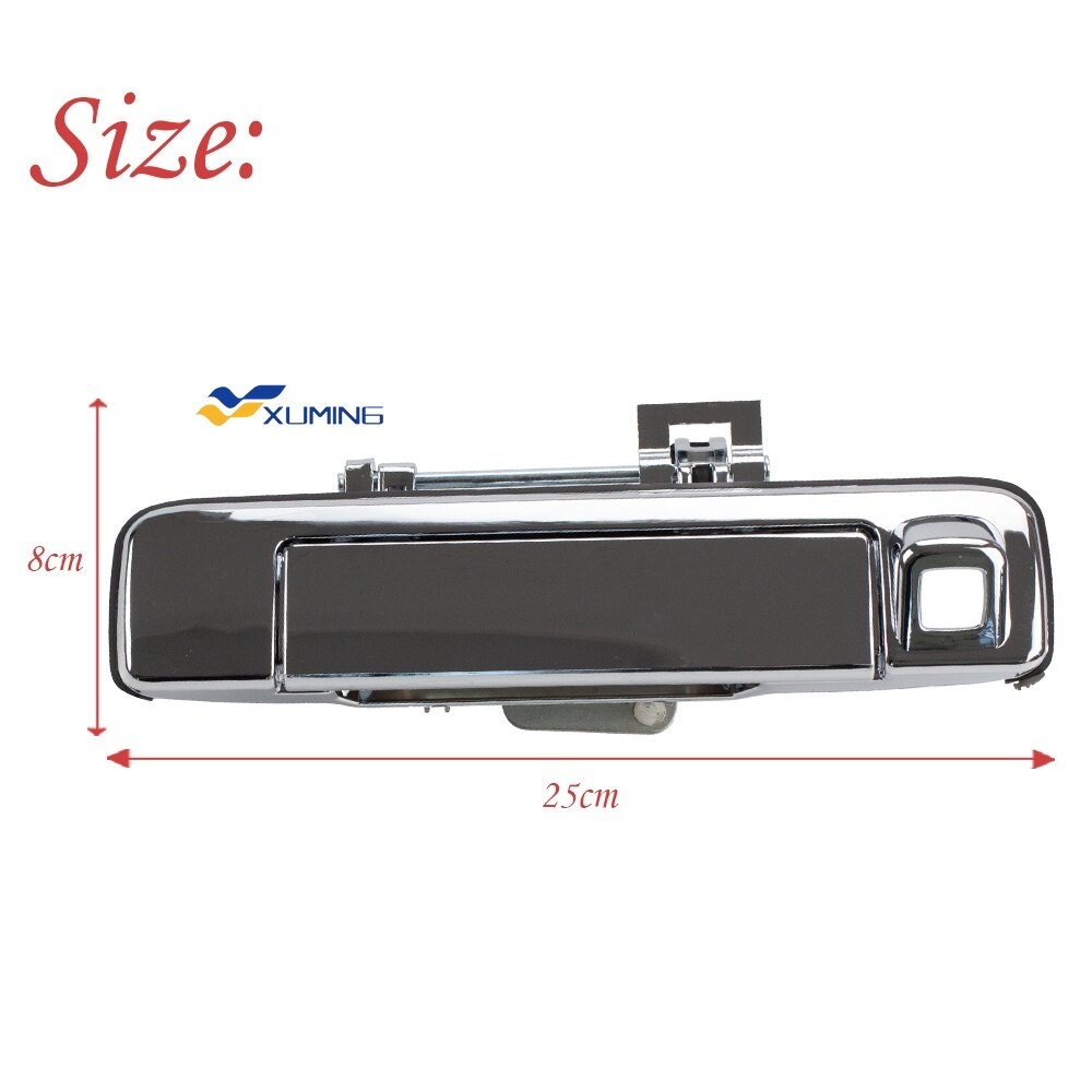 Xuming 1 Chiếc Tay Lái Nắp Ca-pô Phía Sau Isuzu D-max Dmax Tay Nắm Cổng Đuôi Tay Nắm Cốp (Mạ Crôm) 2013-2018 Năm
