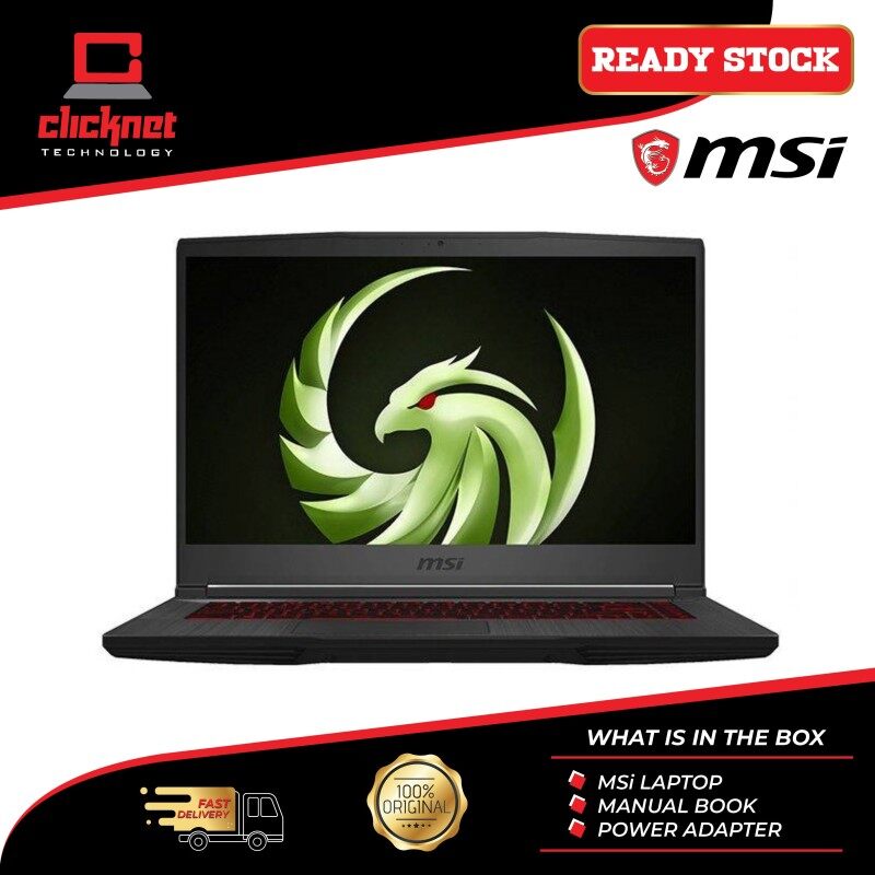 MSI BRAVO 15 A4DDR-411 15.6 FHD 144Hz GAMING LAPTOP R7-4800H 8GB 512GB SSD RX 5500M with 4GB GDDR6 W10 Malaysia