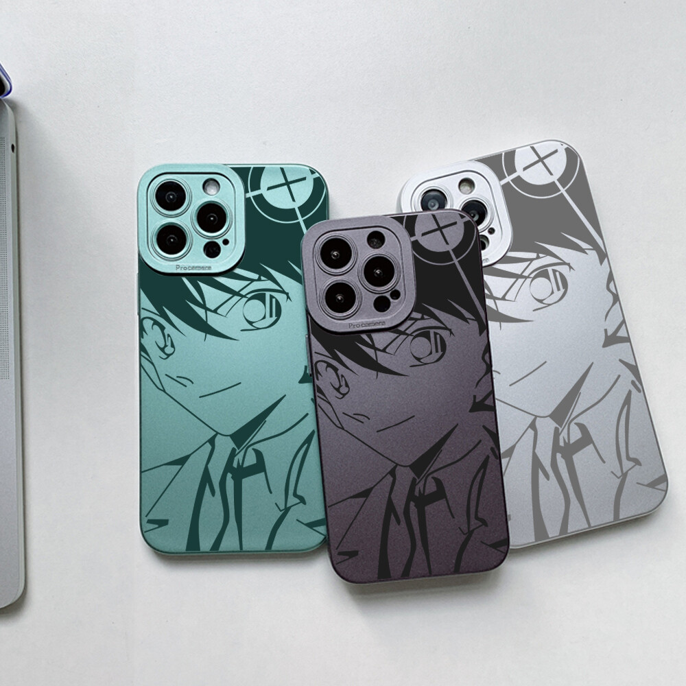 Hontinga Casing Case For Xiaomi Redmi Note 9S Note 9 Pro Note9 Note 8 Pro Note 7 Pro Case New Square Soft Silicone Case Anime Conan Full Cover Camera Protectior Shockproof Rubber Cases Back Cover Phone Casing Softcase For Girls