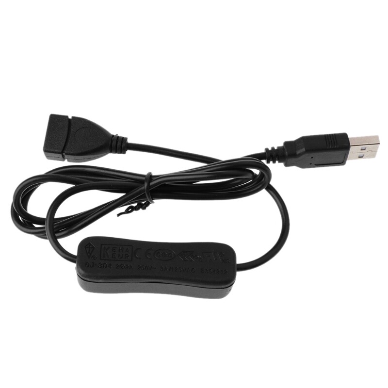 Dây Nối Dài USB 2.0 Đồng Bộ Dữ Liệu Cáp Nối Dài USB Có Công Tắc Bật Tắt Cho Quạt USB Máy Vi Tính Bộ Sạc USB Đèn LED Raspberry Pi