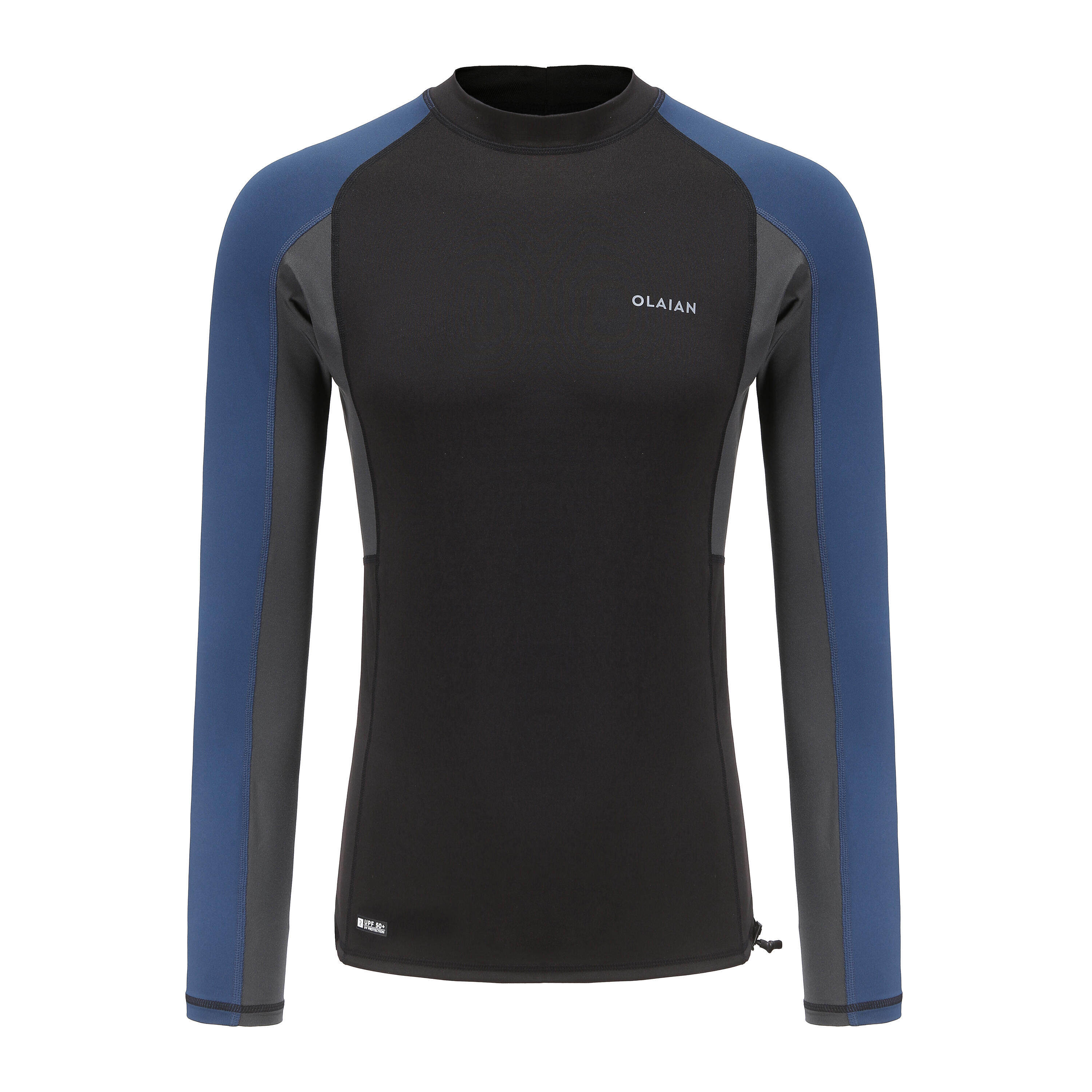 Decathlon Surfing Beach Men Long Sleeved UV Protection T Shirt 500 Black Olaian Lazada