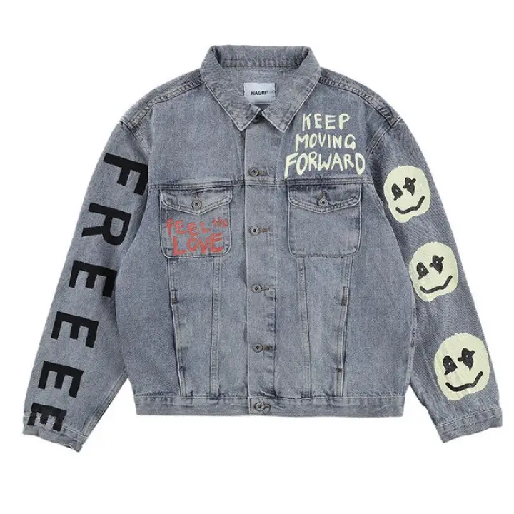 denim jacket hip hop