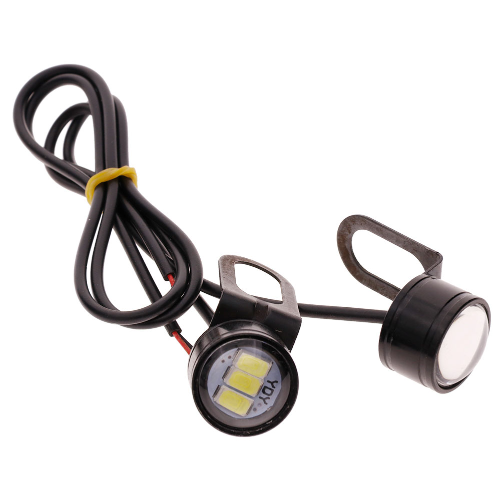 2 chiếc Đèn Sương Mù LED Trắng Xe Máy Tay Cầm Đèn Trợ Sáng Đèn Pha Đèn Lái