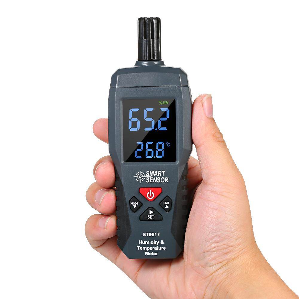 SMART SENSOR Humidity & Temperature Meter High Accuracy Digital LCD Display Humidity Hygrometer Temperature Meter Thermometer Gauge Tester