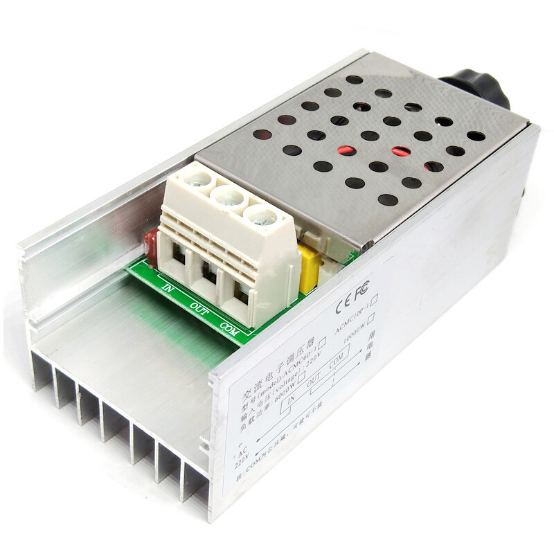 10000W 25A Thiết Bị Điều Khiển Tốc Độ Công Suất Cao SCR Điện Áp Công Tắc Điều Chỉnh Độ Sáng Điều Chỉnh Tốc Độ Máy Điều Nhiệt AC 110V 220V
