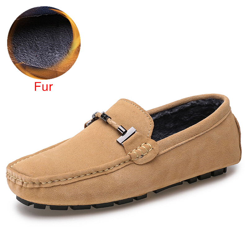 DEKABR Trendy Men Casual Shoes Big Size 38-47 Brand Autumn Winter Plush Fur  Driving Loafers Breathable Wholesale Man Soft Footwear Shoes For Men
