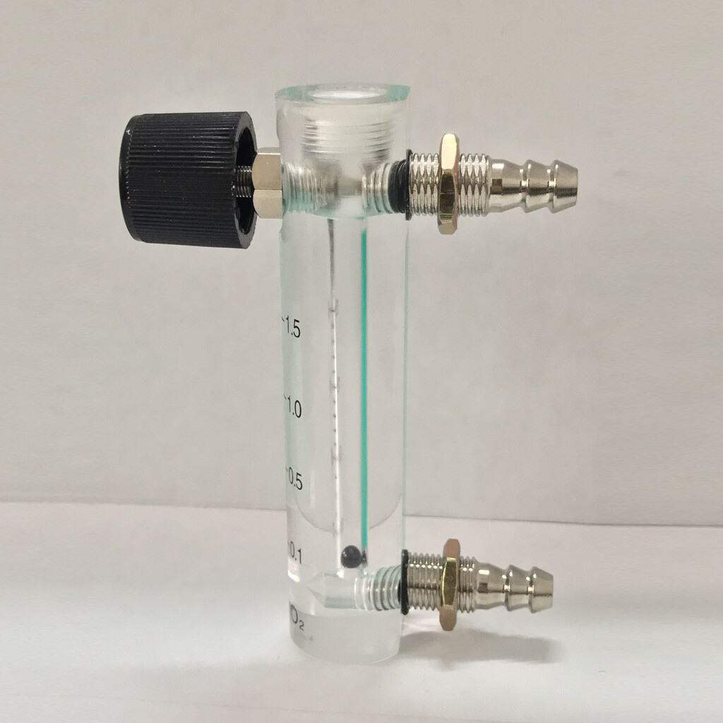 Baoblaze Adjustable Flow Meter 1-15LPM Gas Flowmeter for Oxygen Air Gas Conectrator