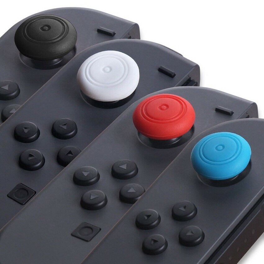 Narsta 6Pcs Joystick Case For Nintendo Switch OLED Lite Joycon Cap Game Console Joy Cons Protector Controller Grip Thumbstick Cover