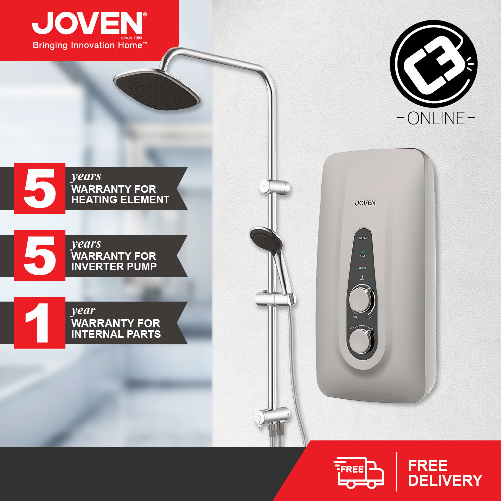 JOVEN SB11 Series Instant Water Heater SB11iP or SB11iP RS (Rain Shower)  With DC Pump or SB11E-DS No Pump | Lazada