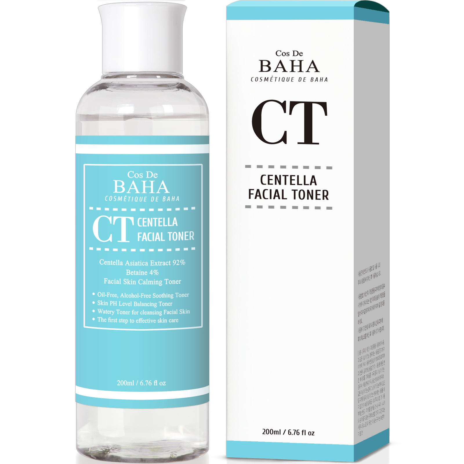 Cos De Baha-centella Asiatica Recovery Toner, Dành Cho Mặt (200Ml)