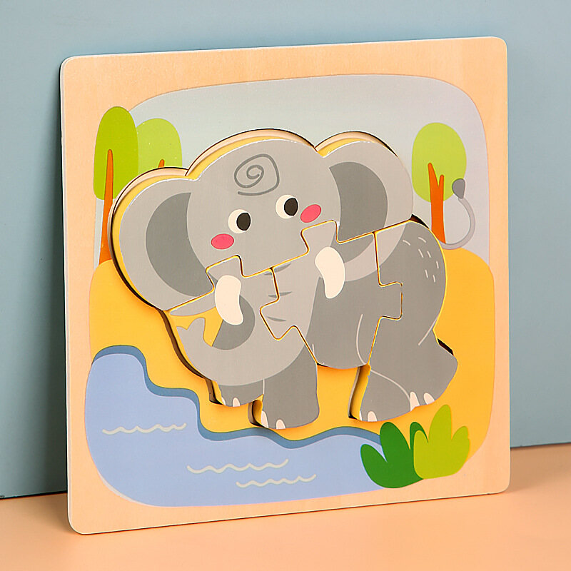 Children's Puzzle Grasp Board (Wooden Educational Puzzle)