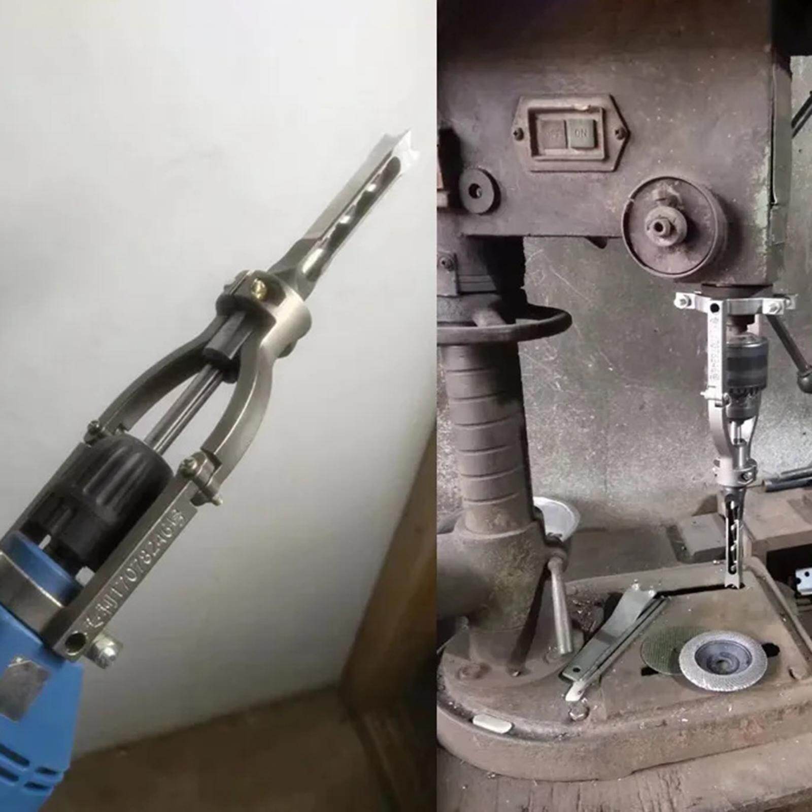 CCCUE Square Hole Drill Fixed Bracket Exquisite Workmanship for Drill Machine