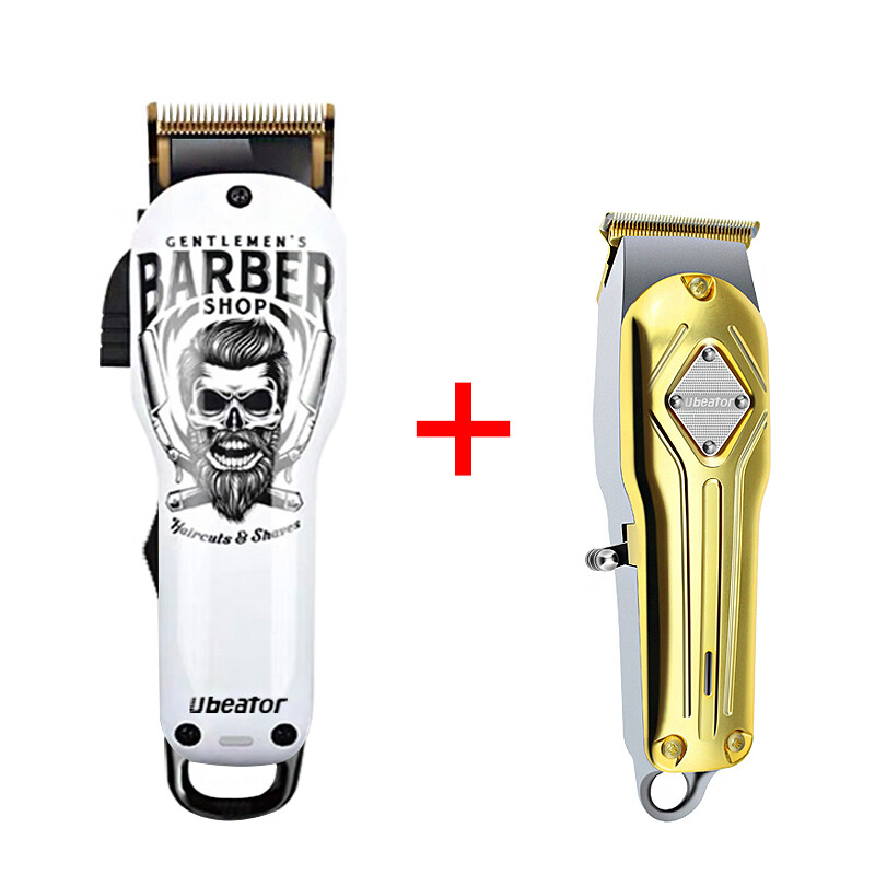 Ubeator 2550#3440# Haircut Set Hair Clipper Salon Professional Steel Blades USB Rechargeable Mini Clipper Trimming Grommer