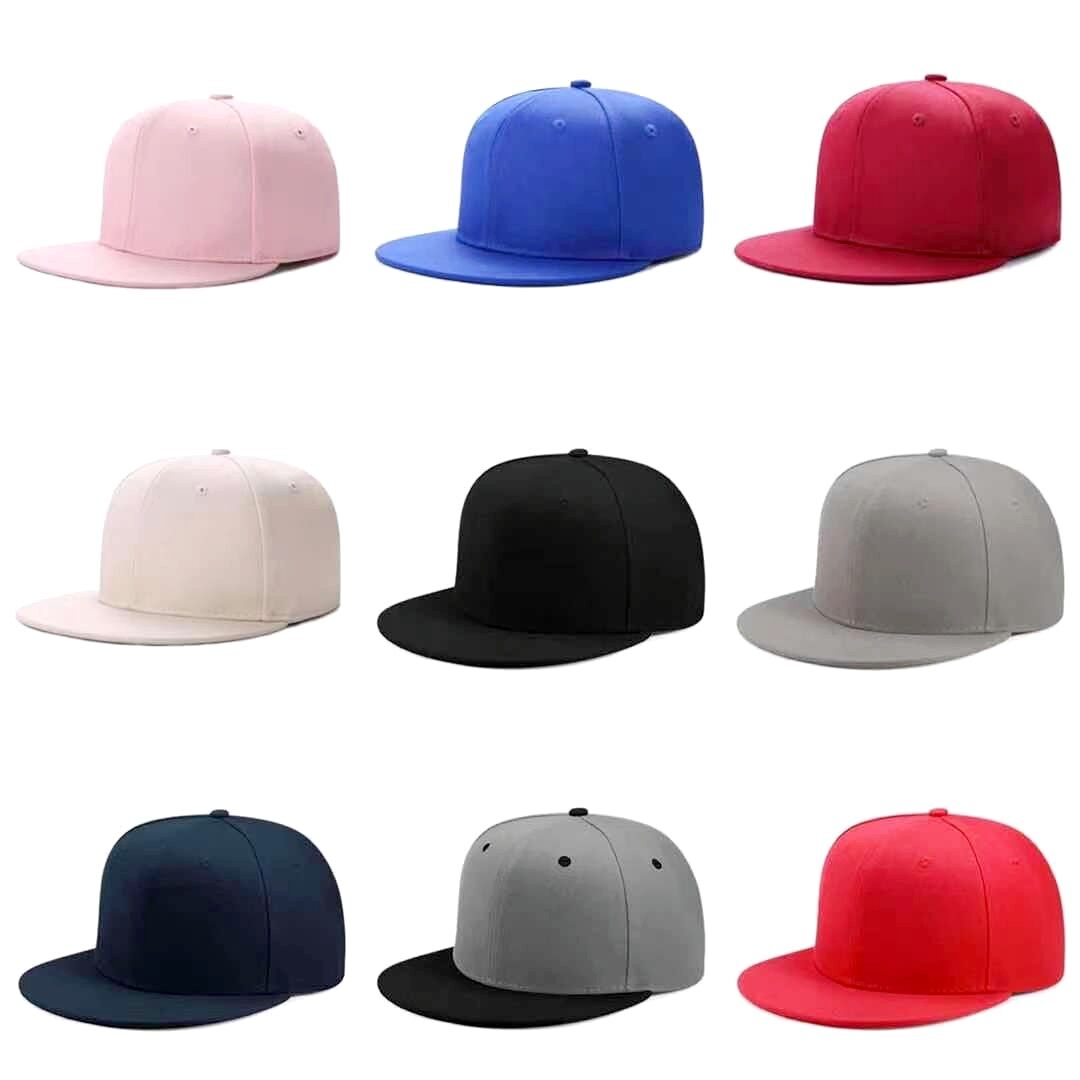 Hip Hop Caps Adjustable Bill Hats Casual Peak Plain Visor Hat Baseball Cap Classic Fitted Flat