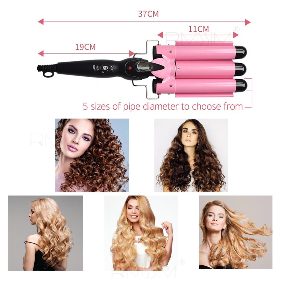 Curling Irons Wands for hair Professional Curling Iron Ceramic Triple