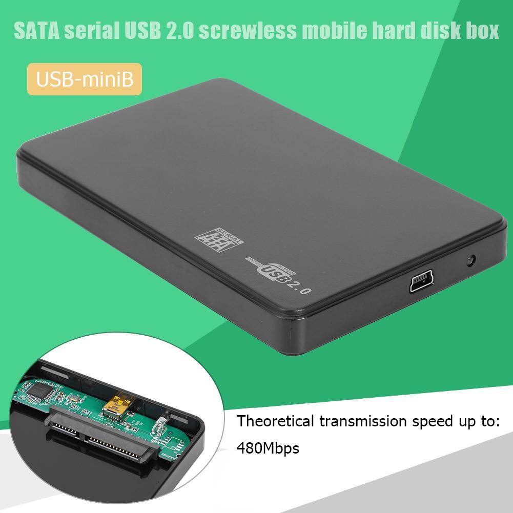 Hộp Ổ Cứng 2.5 Inch, Công Cụ Di Động SATA USB2.0, Hộp Đựng Ổ Cứng SSD Miễn Phí Vỏ Ổ Đĩa Cứng Gắn Ngoài Dành Cho PC