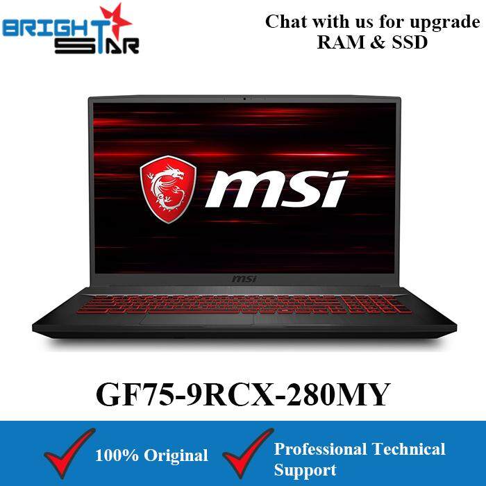 MSI GF75-9RCX-280MY Gaming (Intel I5-9300H/4GB/512GB SSD/GTX1050TI 4GB/17.3Inch/60Hz) Malaysia