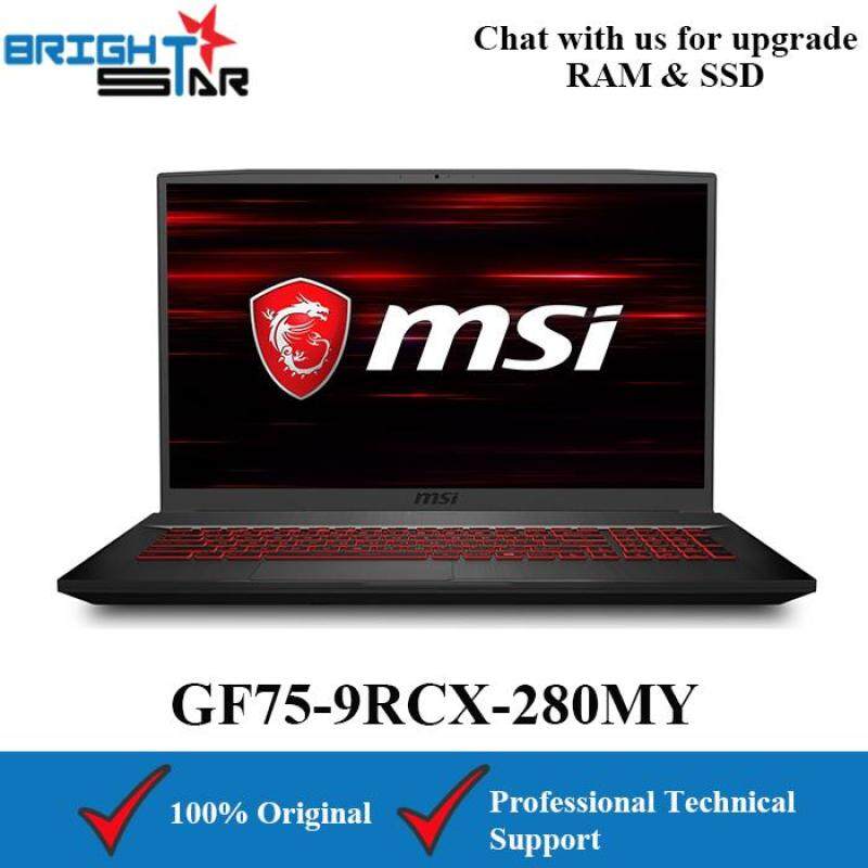 MSI GF75-9RCX-280MY Gaming (Intel I5-9300H/4GB/512GB SSD/GTX1050TI 4GB/17.3Inch/60Hz) Malaysia