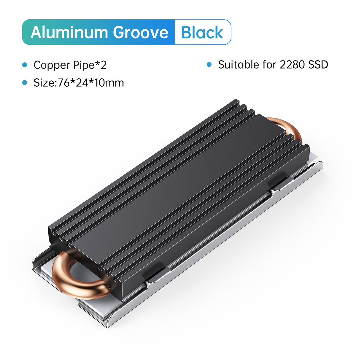 Orico copper conduction heat dissipation ssd heatsink m.2 ssd hard disk cooling heat sink for m.2 ngff pci-e nvme 2280 ssd