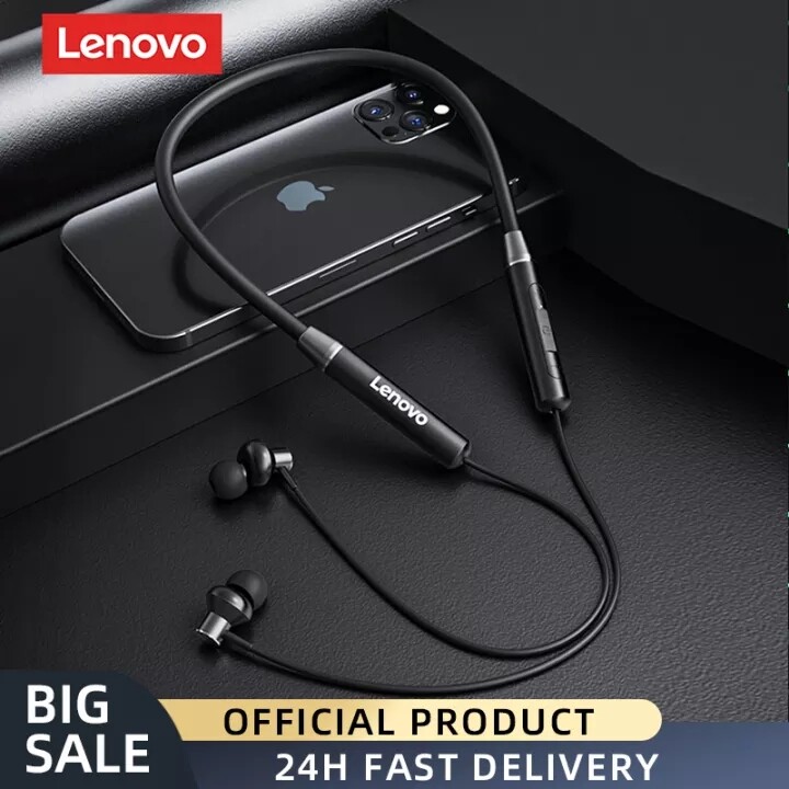 Lenovo HE05X Tai Nghe Bluetooth Chống Nước IPX5 Tai Nghe Không Dây Đeo Cổ Có Mic Cho Điện Thoại