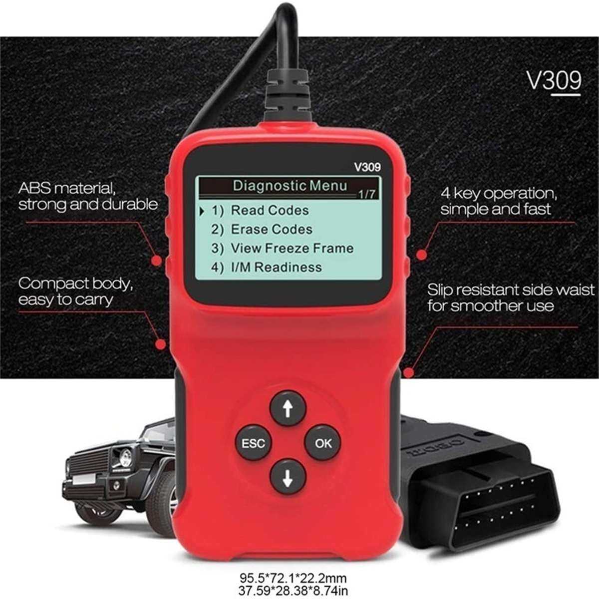Đầu Đọc Máy Quét Chẩn Đoán Xe Ô Tô Cầm Tay EKLEVA OBD2 OBDII, Mã Lỗi Công Cụ Sửa Chữa Ô Tô OBDII Phổ Thông Công Cụ Chẩn Đoán