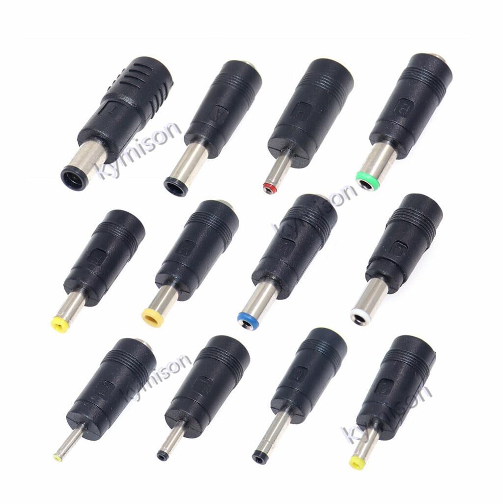 2pcs/lot 5.51.7mm 4.8x1.7mm 3.5x1.35mm 5.5 x 2.5mm male dc power plug jack audio connector adapter laptop
