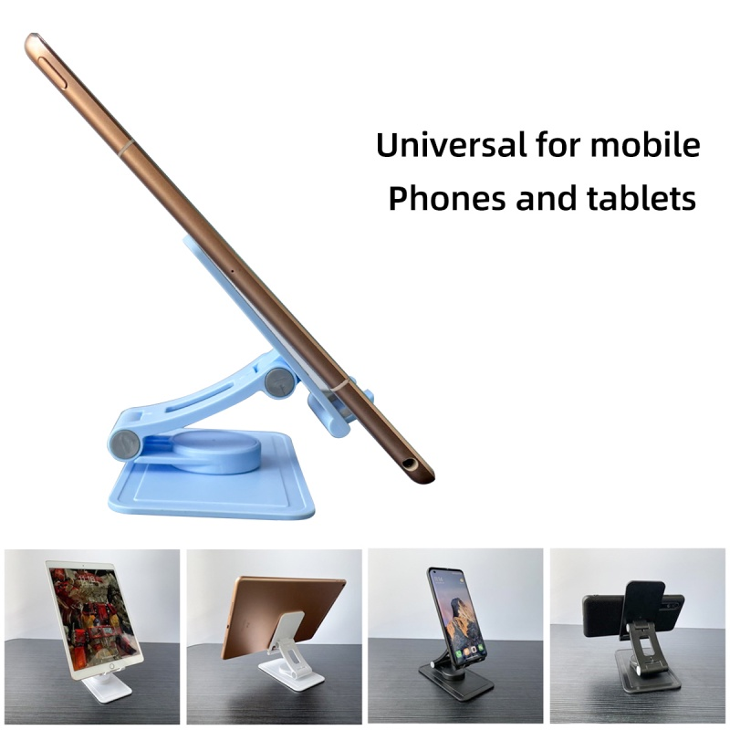 GUUGEI Universal 360 Degree Rotating Phone Holder Multi-Angle Folding Portable Desktop Bracket Phone Stand