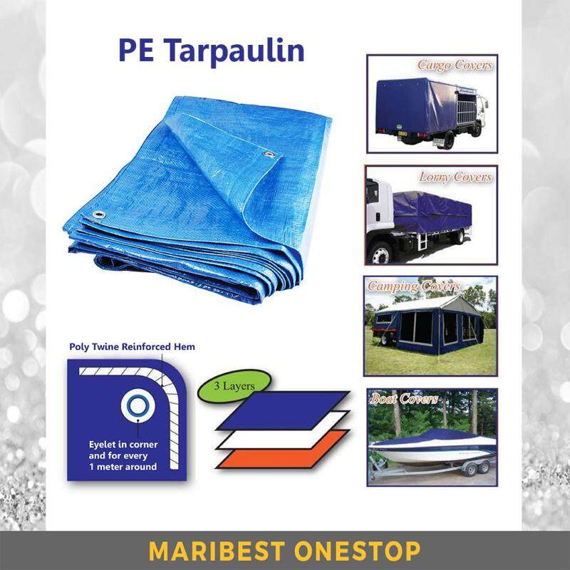 10 x 15’ Multipurpose Waterproof PE Tarpaulin Canvas Sheet for Truck Cover