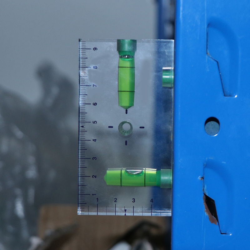 High Precision Transparent Two Direction Magnetic Level Bubble Mini Level