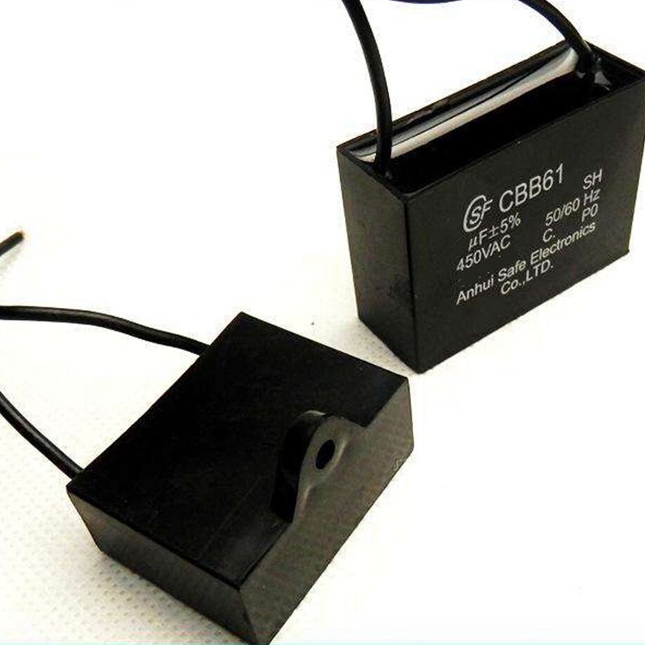 1pcs CBB61 1.8UF 450V motor start run fan capacitor 2wires