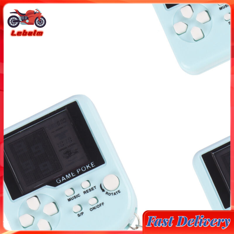 Lebalm【Ready Stock】Mini Handheld Electronic Game Toy Multicolor Cute Key Chain Pendant Nostalgic Toy