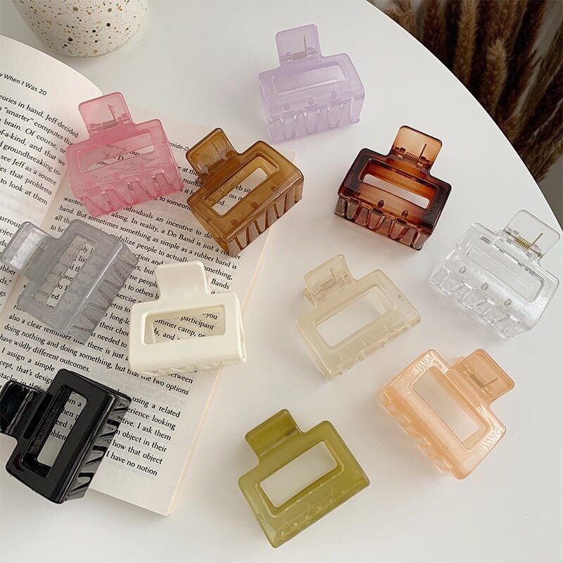 Korean Style Square Plastic Hairpin