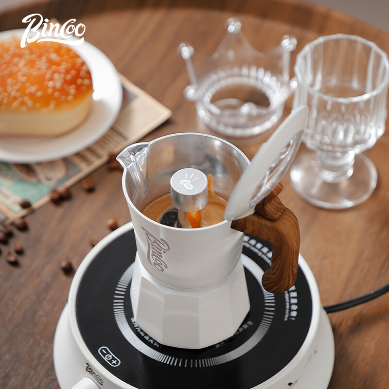 Bincoo đôi Van Bình pha Moka Bình đựng cà phê nhà máy pha cà phê nhỏ ấm moka