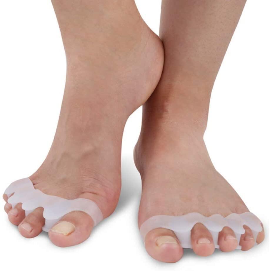 Toe Separator & Protectors , Triple Gel Toe Separators for Overlapping Toe , Curled Pinky Toes
