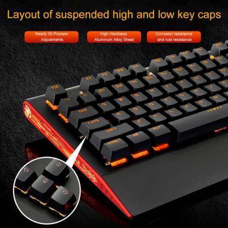 E Future K1000 คีย์บอร์ดแบบมีสาย USB/คอมพิวเตอร์เดสก์ท็อปแล็ปท็อปสำนักงานเกม Mechanical คีย์บอร์ด/แป้นพิมพ์แบบกันน้ำ