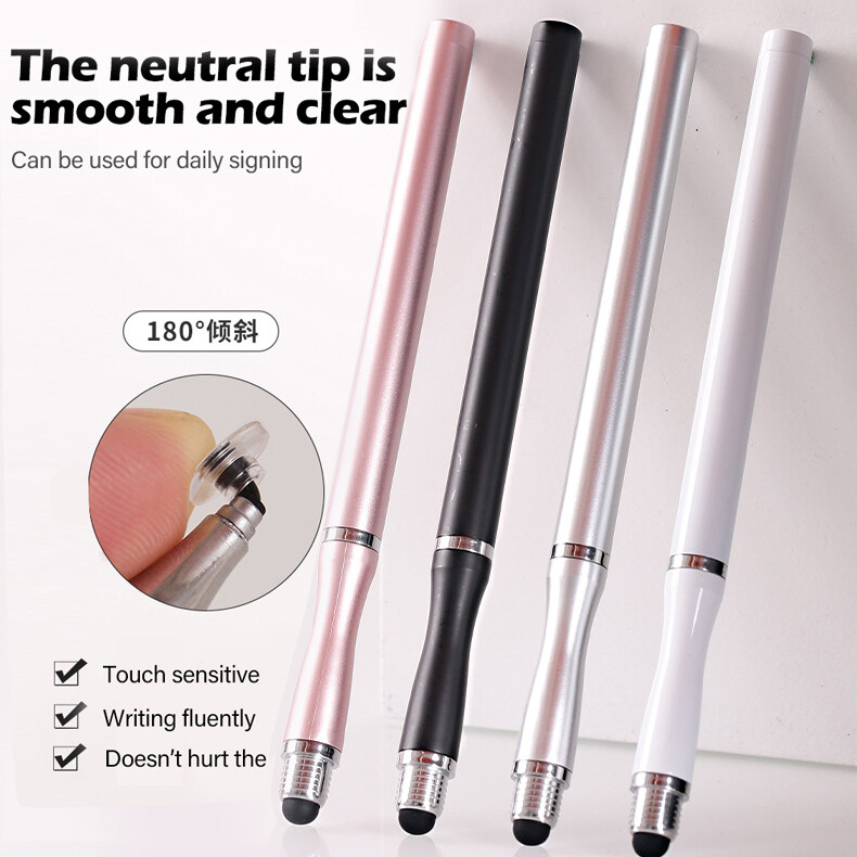 Bút Cảm Ứng Hai Đầu Thông Dụng Bút Cảm Ứng Caneta Màn Hình Điện Dung Cho Android IOS IPad Phụ Kiện Bút Chì Thông Minh