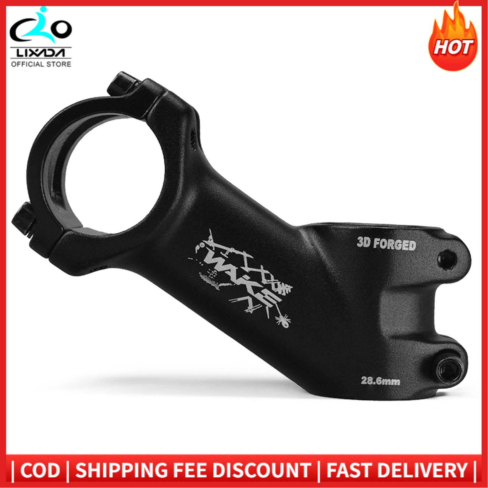 35 Degree Bicycle Stem Ultralight Bicycle Stem Mountain Road Bike Stem for 31.8mm Handlebar
