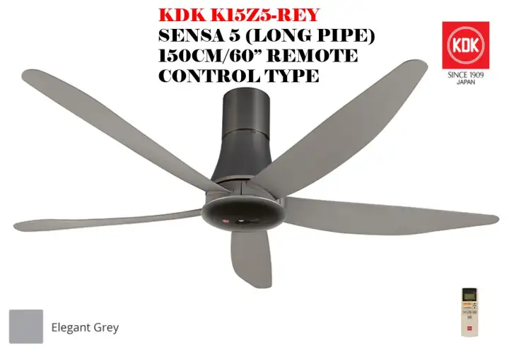 Kdk Sensa 5 K15z5 Rey Qey 150cm 60 Dc Motor 5 Blade 9 Speed