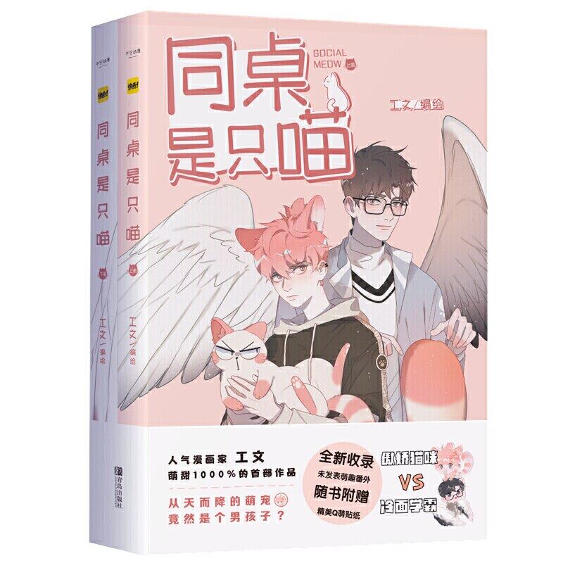 2หนังสือนวนิยายสังคมเหมียวการ์ตูนเยาวชนวรรณกรรมวิทยาเขตแรงบันดาลใจหนังสือนวนิยายโรแมนติก