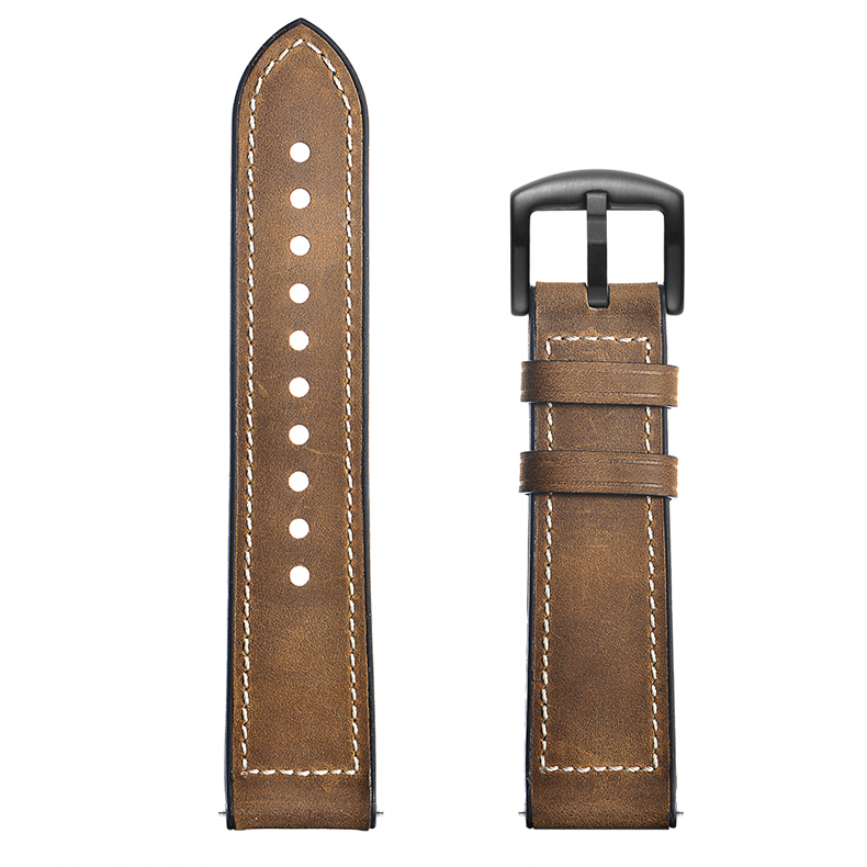 20mm Genuine Leather Silicone Watch Band Strap for Huami Amazfit GTS / GTS 2e/ GTS2 /GTS3/ GTS2 mini/ Neo/ GTR 42mm/GTS4 mini/GTS4