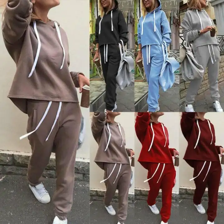 cotton solid tracksuit