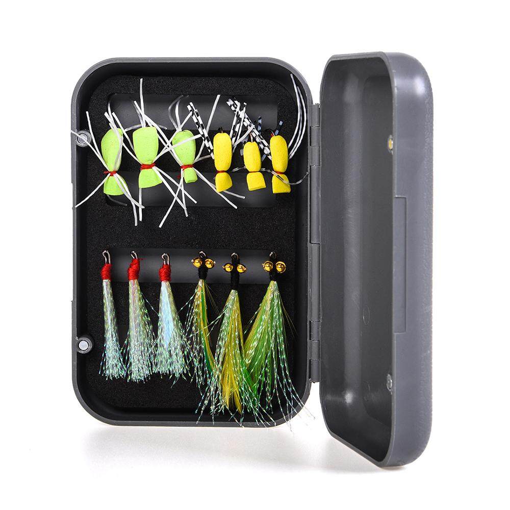 12pcs Fly Fishing Lure Flies Trout Lures Artificial Fishing Lures Bait with Waterproof Box