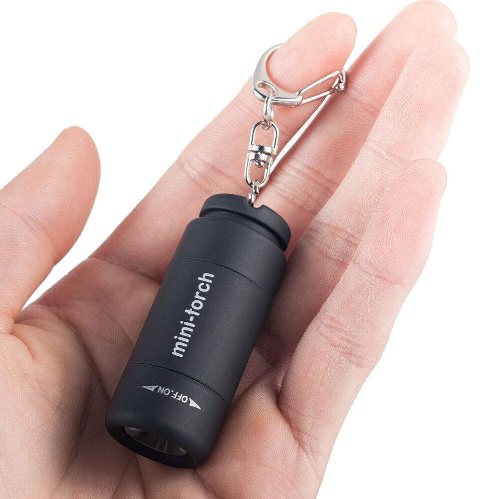 【TaroBall】Portable Đèn Pin LED Mini Chói Đèn Pin Chống Nước Treo Túi Siêu Nhỏ Đèn Pin Điện Cắm Trại Đi Bộ Đường Dài Siêu Sáng Sạc USB