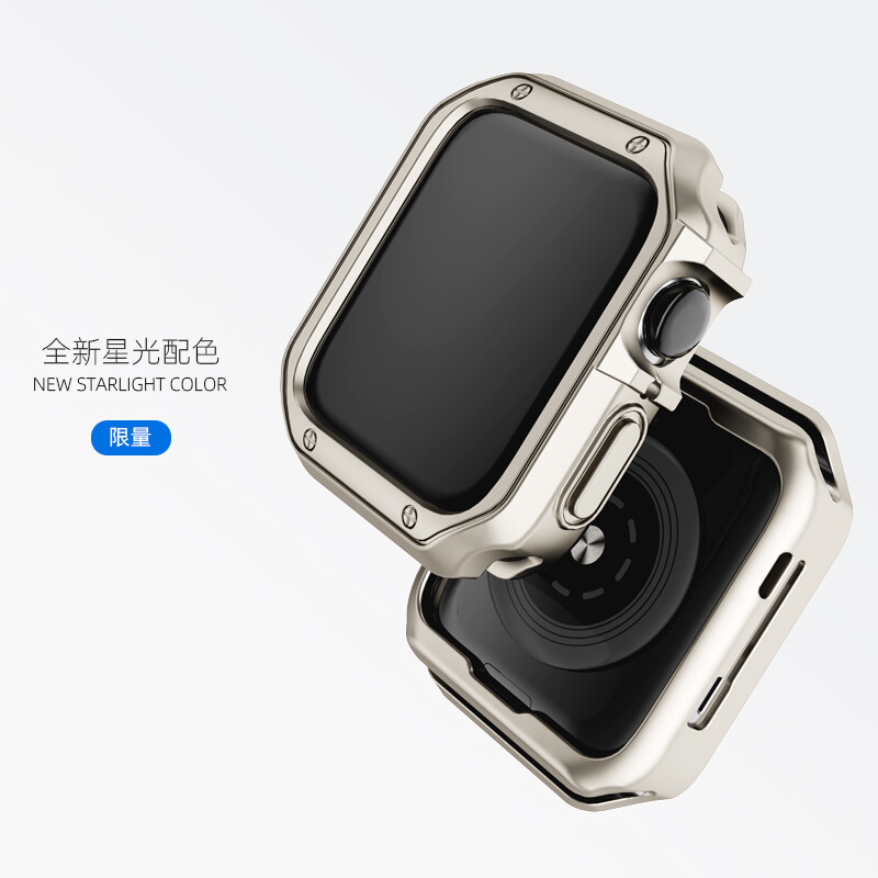 Tpu Anti-drop Plating Shell for Apple Watch 41mm 45mm 40mm 44mm Series 8 7 SE 6 5 4 Screen Protector Coverage Case for Apple Watch Series 3 2 38mm 42mm Accessories for Apple Watch Ultra 49mm