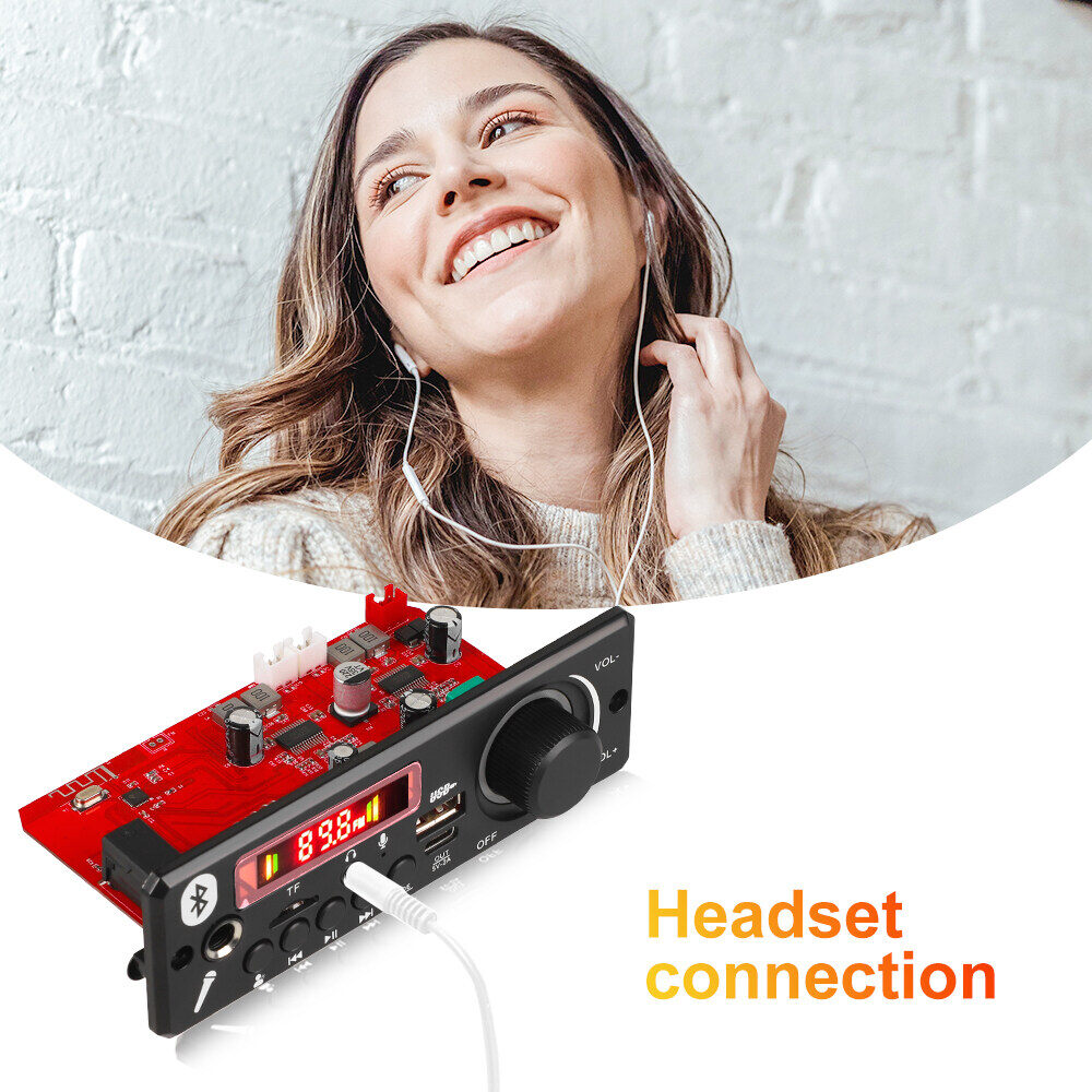 KEBIDU Bluetooth 5.0 MP3 2*80W Khuếch Đại Bluetooth Bảng Mạch Giải Mã MP3 12V MP3 Máy Nghe Nhạc Xe FM mô-đun radio TF Micro Ghi Âm gọi điện không cần dùng tay