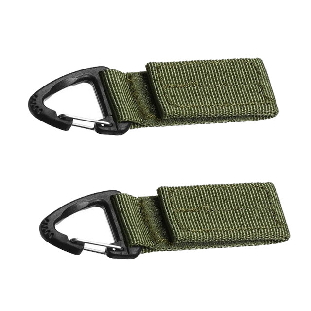 2pcs Tactical Hanging Buckle Nylon Webbing Belt Triangle Buckle Outdoor ...